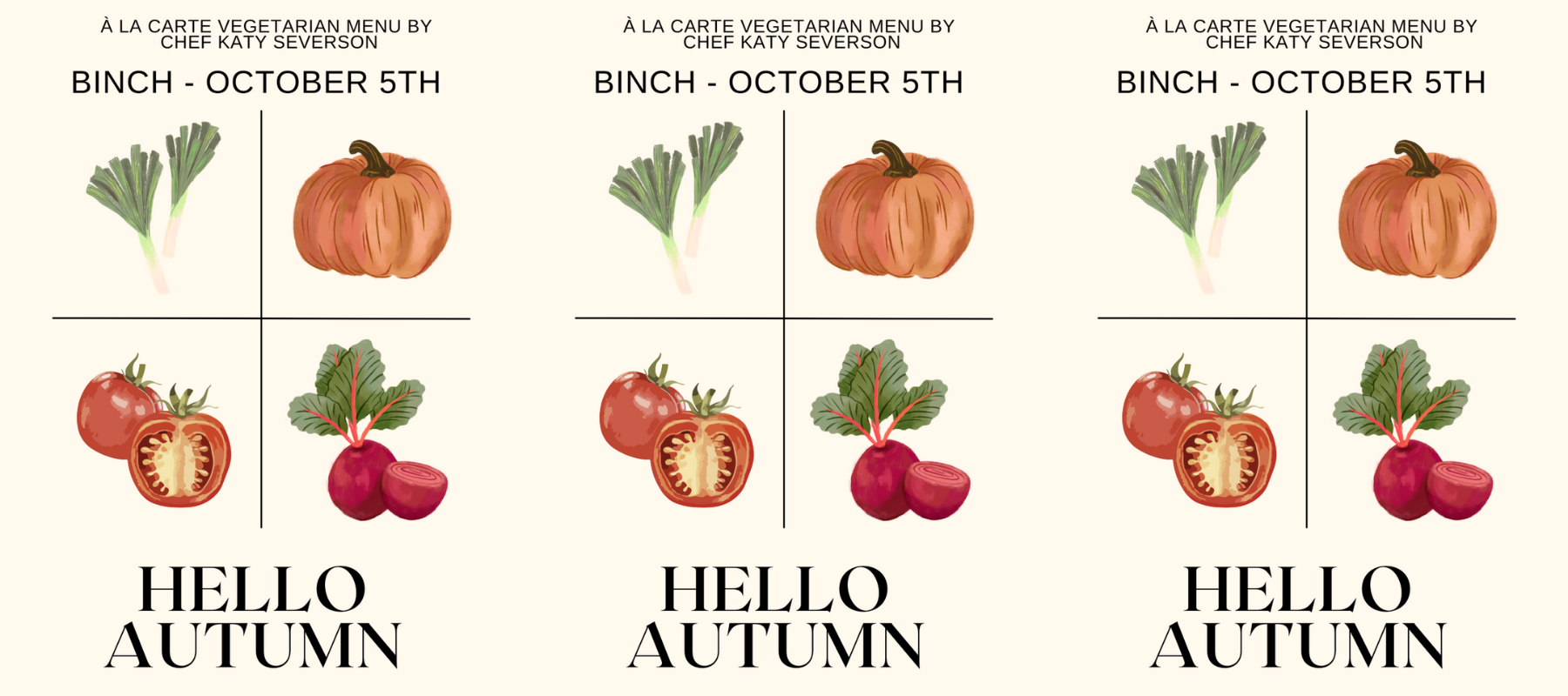 Hello Autumn Pop-Up with Chef Katy Severson